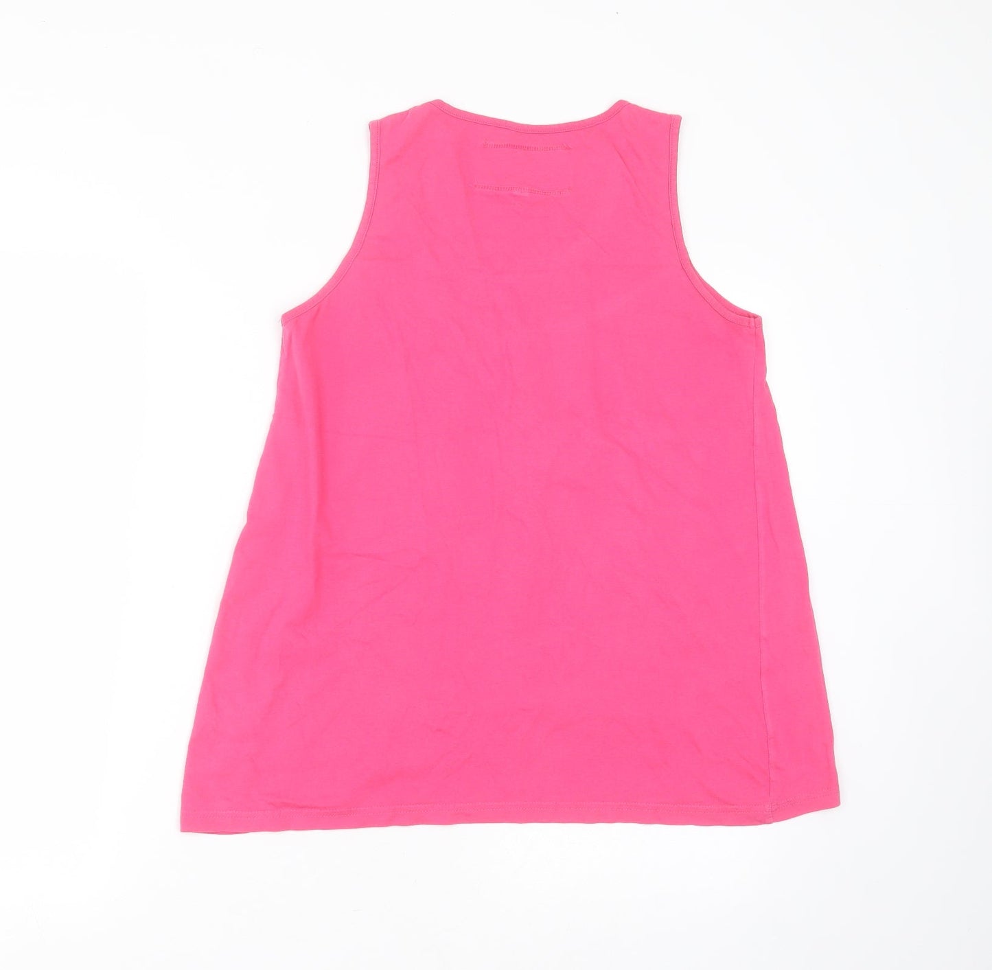 Urban Boutique Womens Pink  Cotton Basic T-Shirt Size 14 Round Neck