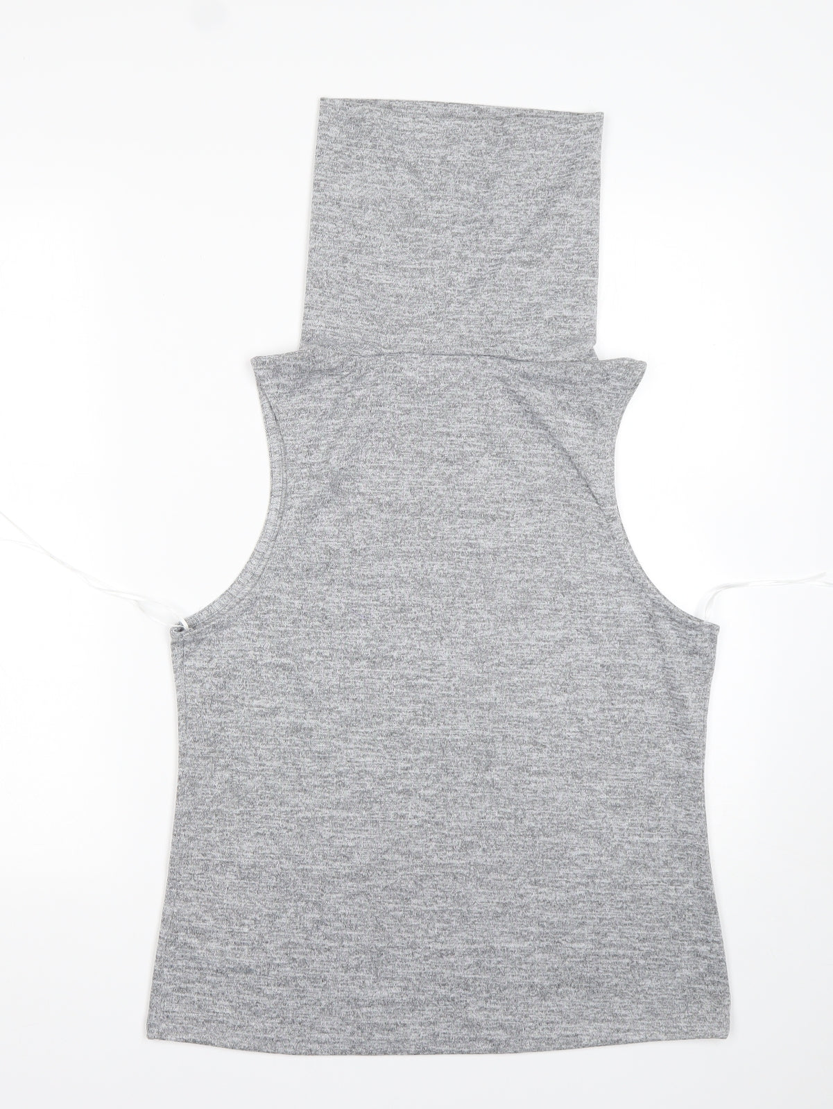 New Look Womens Grey Roll Neck  Polyester Vest Jumper Size 14
