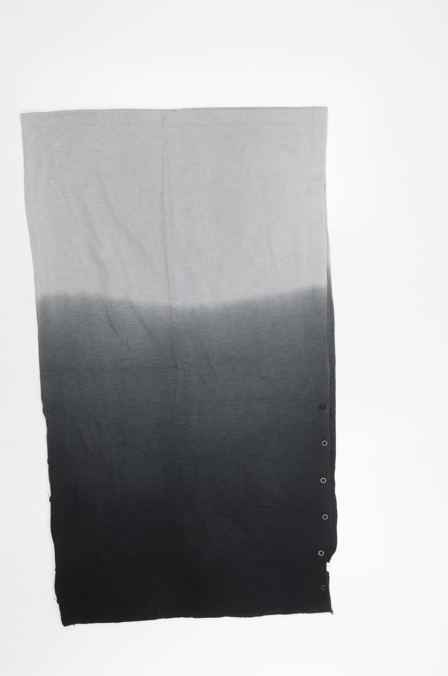 Preworn Womens Grey Batik Acrylic  Shawl/Wrap