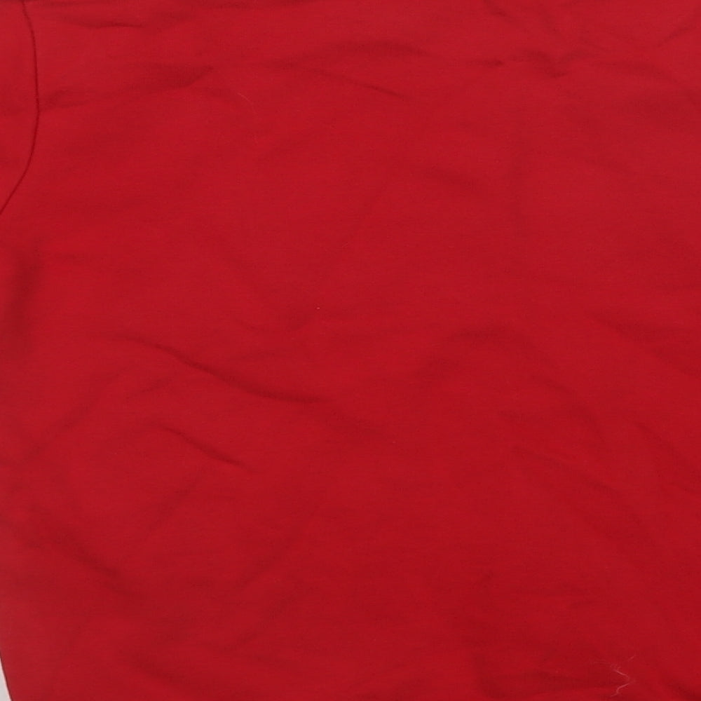 George Boys Red  Cotton Pullover Sweatshirt Size 9-10 Years   - School Wear