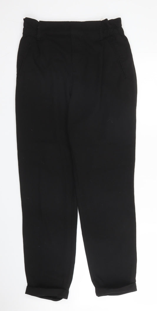 Trafaluc Womens Black  Viscose Trousers  Size M L25 in Regular