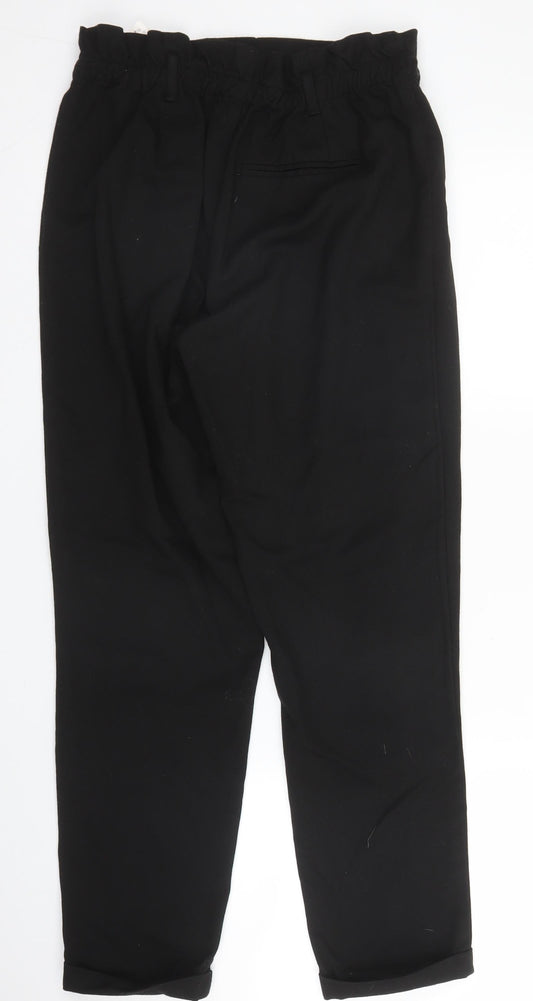 Trafaluc Womens Black  Viscose Trousers  Size M L25 in Regular