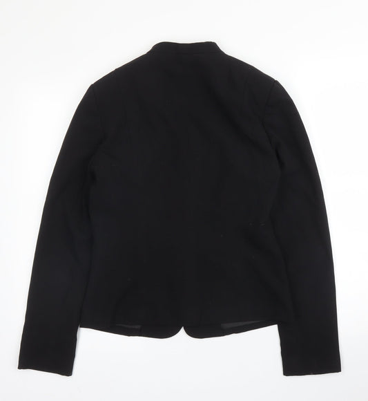 New Look Womens Black  Polyester Jacket Blazer Size 10