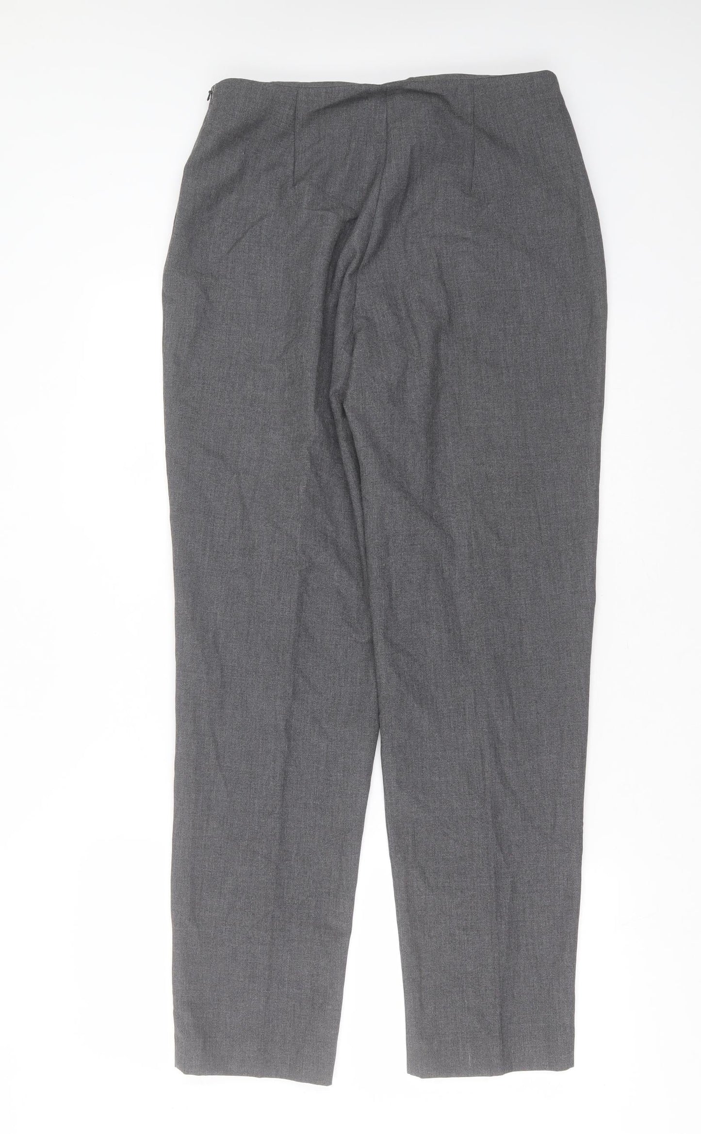 Essentials Womens Grey  Polyester Trousers  Size 14 L30 in Regular
