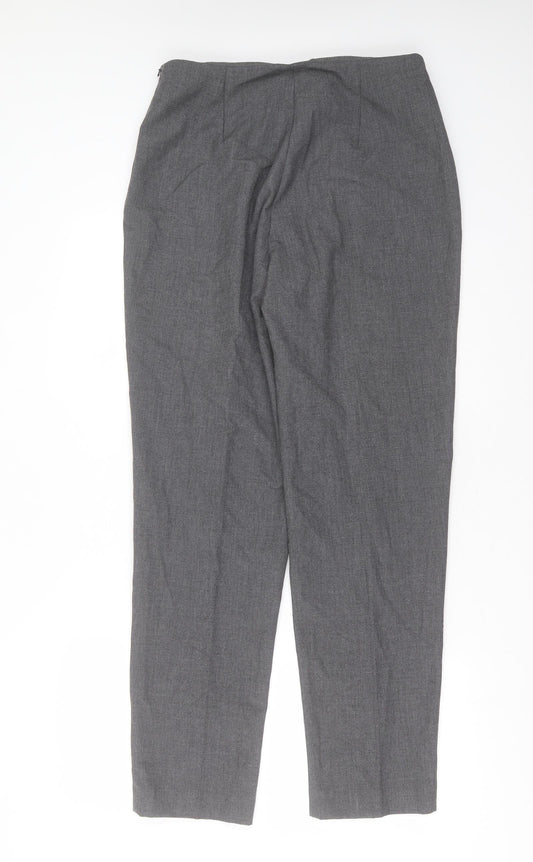 Essentials Womens Grey  Polyester Trousers  Size 14 L30 in Regular