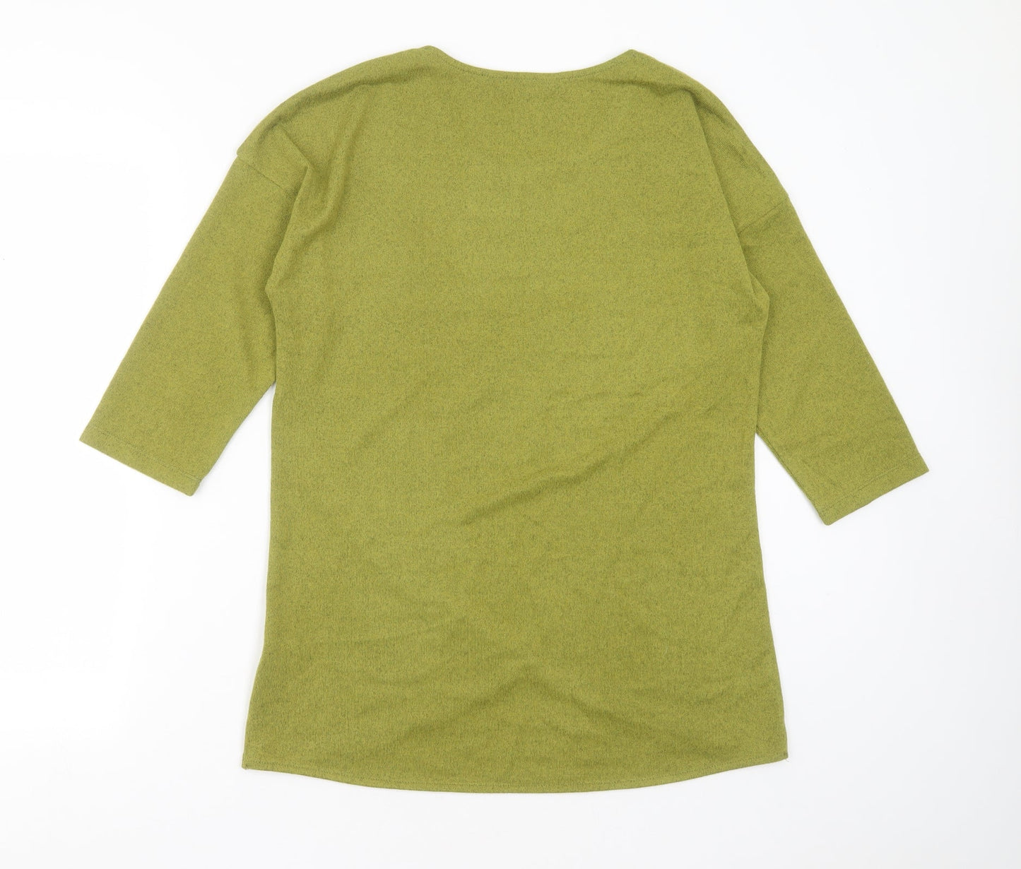PennyPlain Womens Green Round Neck  Polyester Pullover Jumper Size 10