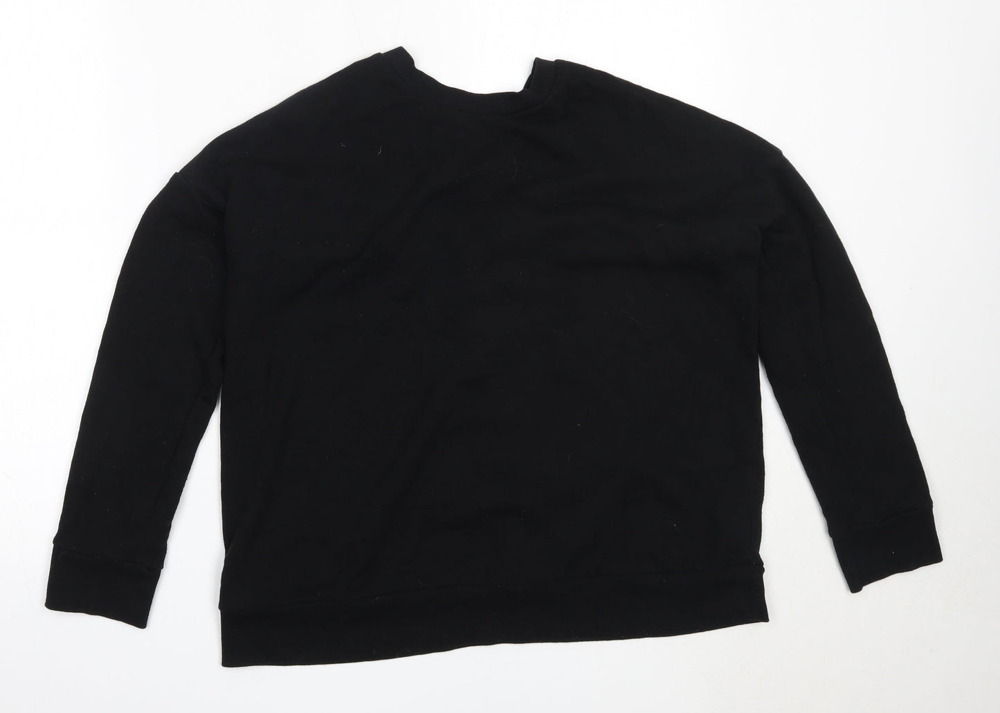 FOREVER 21 Womens Black  Cotton Pullover Sweatshirt Size M