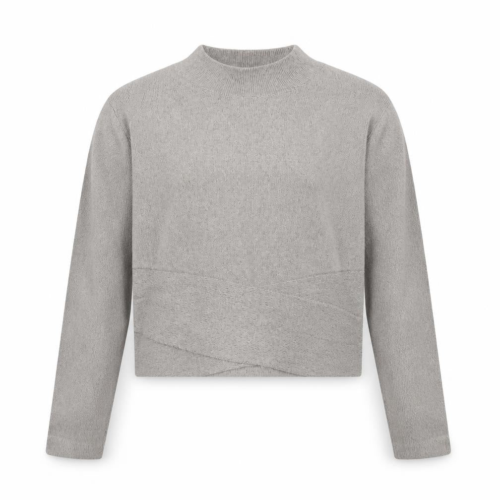 New Look Womens Grey High Neck  Viscose Pullover Jumper Size 14