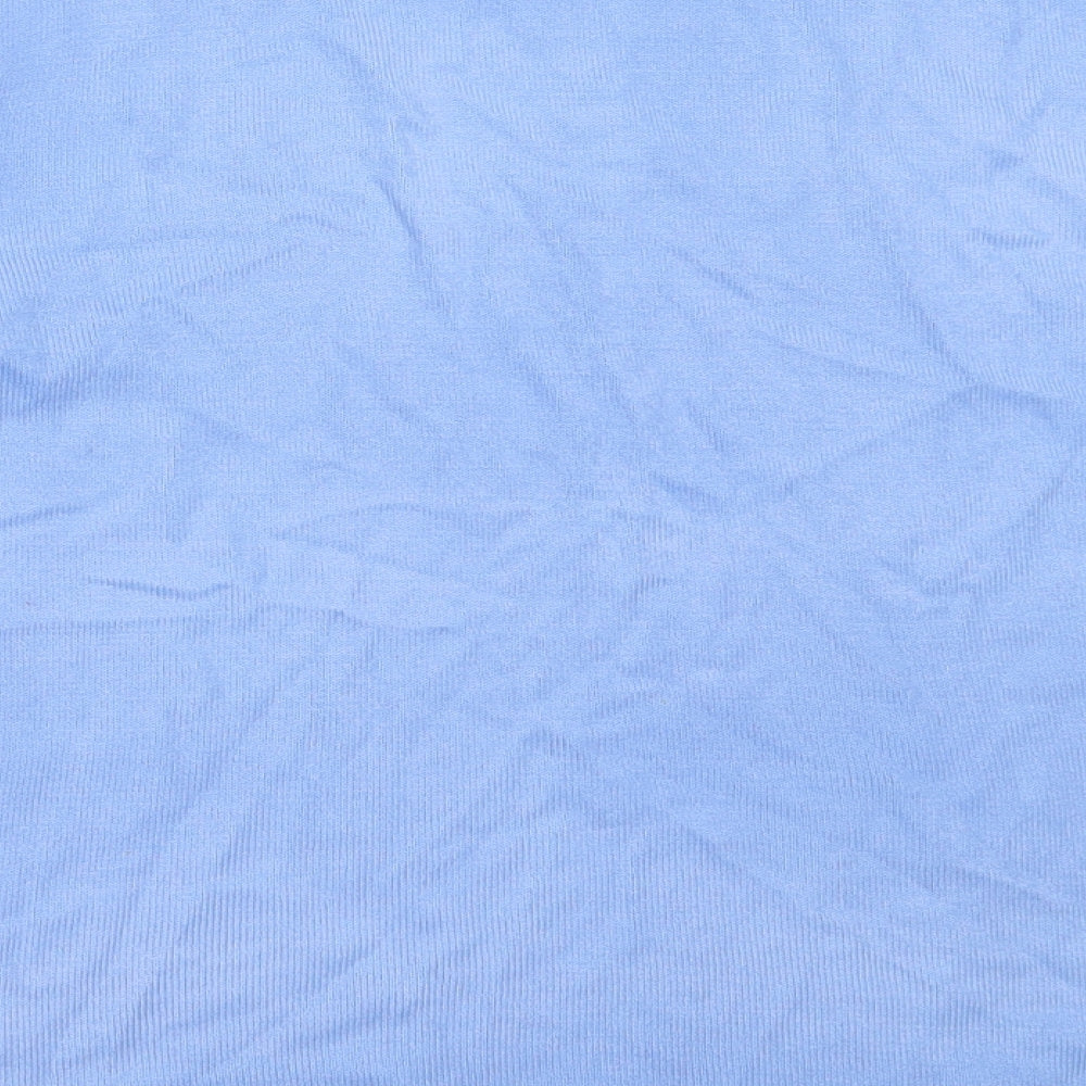 Reflect Collection Womens Blue Round Neck  Acrylic Pullover Jumper Size M