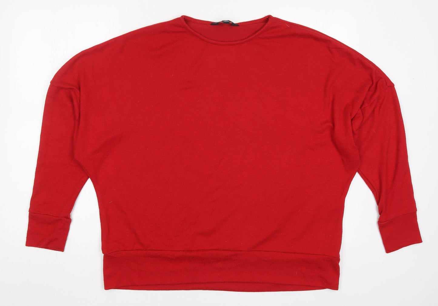 Dorothy Perkins Womens Red  Polyester Pullover Sweatshirt Size 16  Pullover