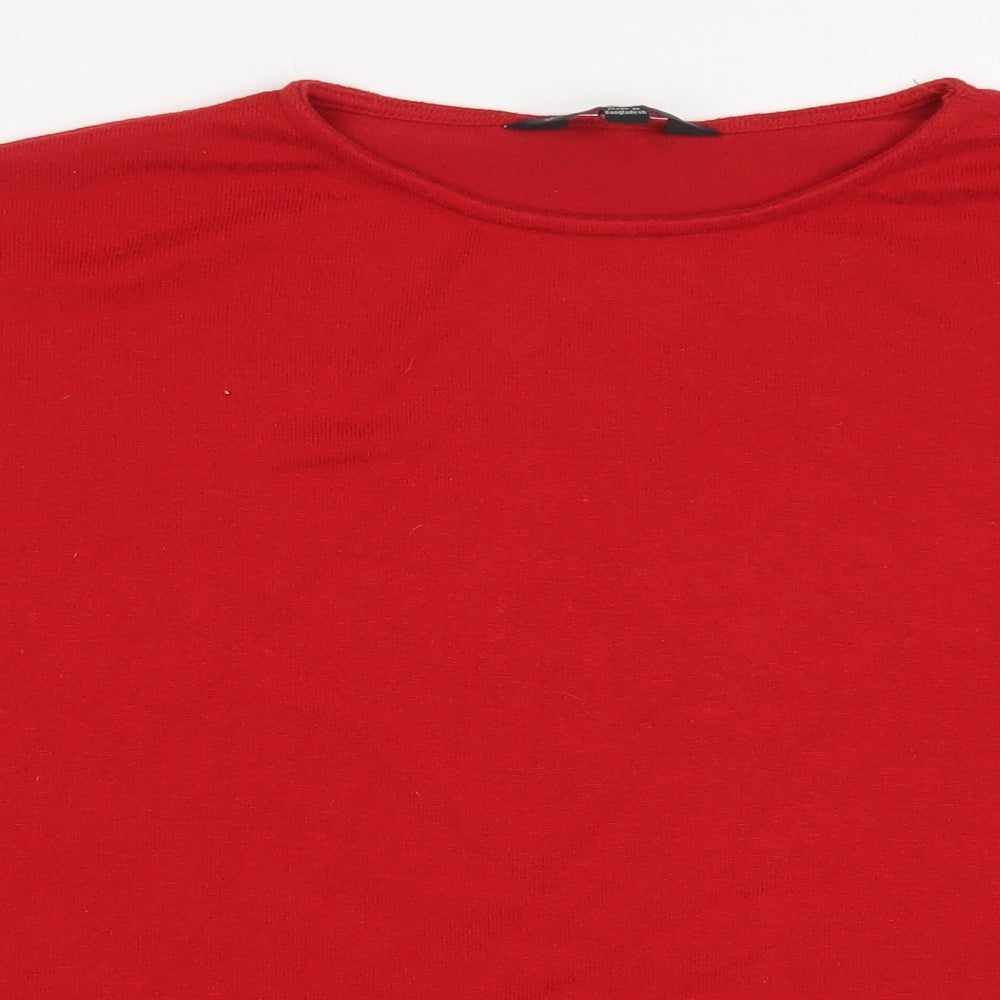 Dorothy Perkins Womens Red  Polyester Pullover Sweatshirt Size 16  Pullover