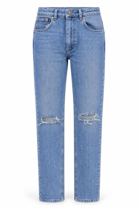ASOS Mens Blue  Cotton Straight Jeans Size 23 in L32 in Regular Zip