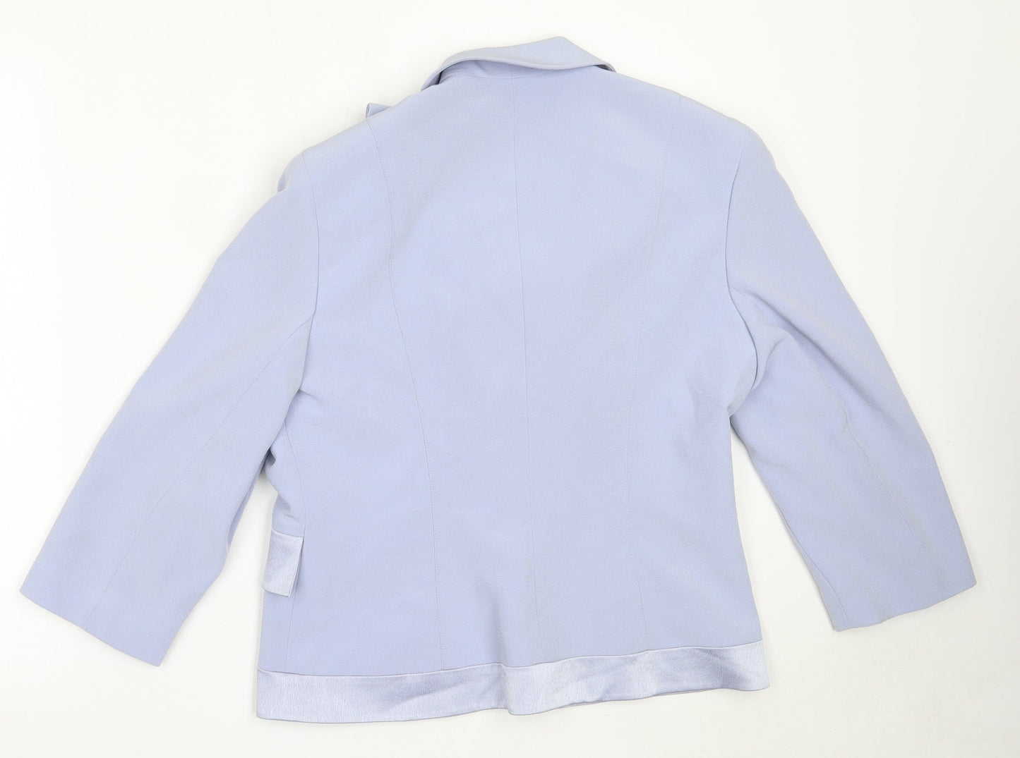 Frank Usher Womens Blue   Jacket Blazer Size 14