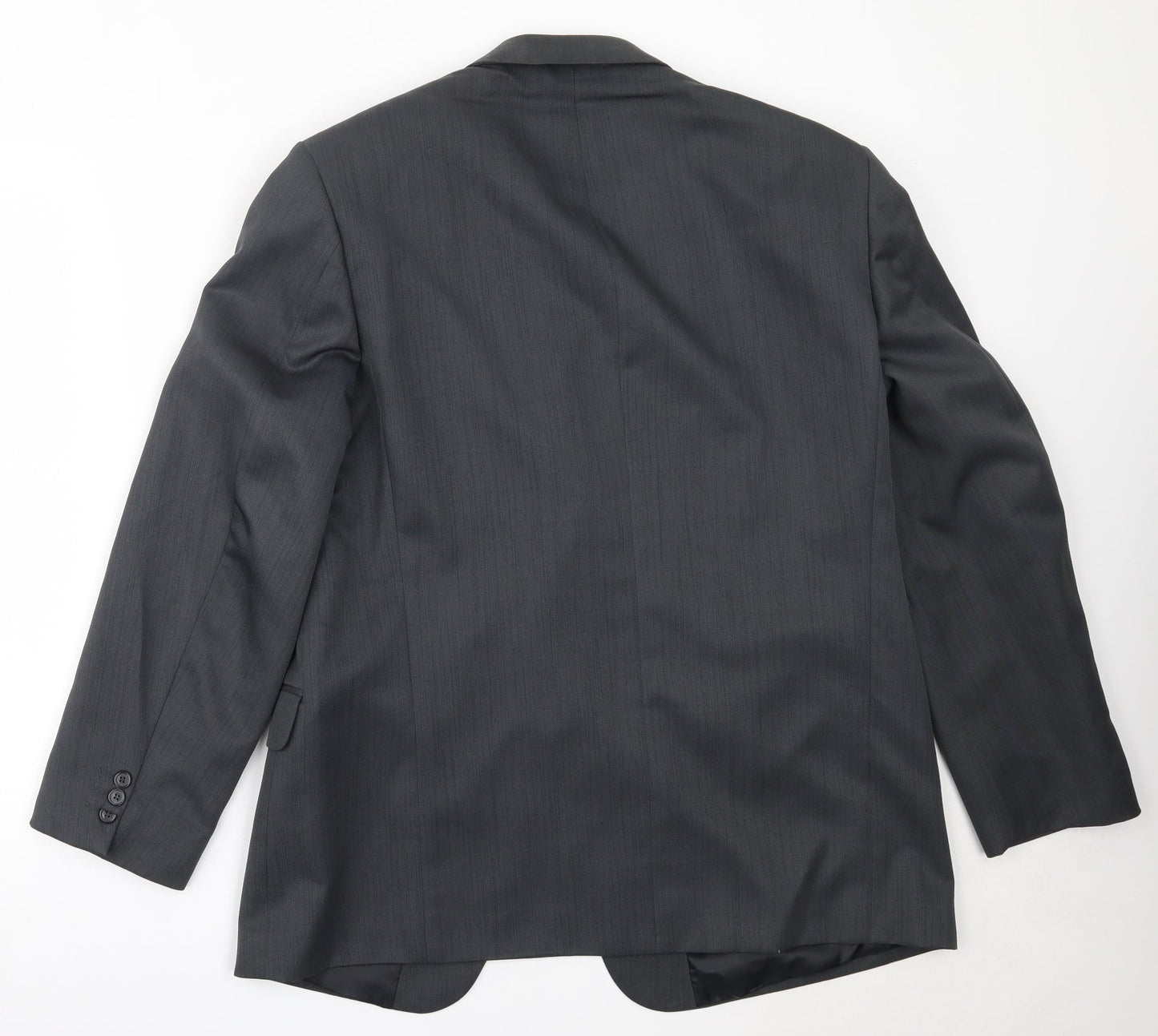 Zantos Mens Grey  Polyester Jacket Blazer Size 42