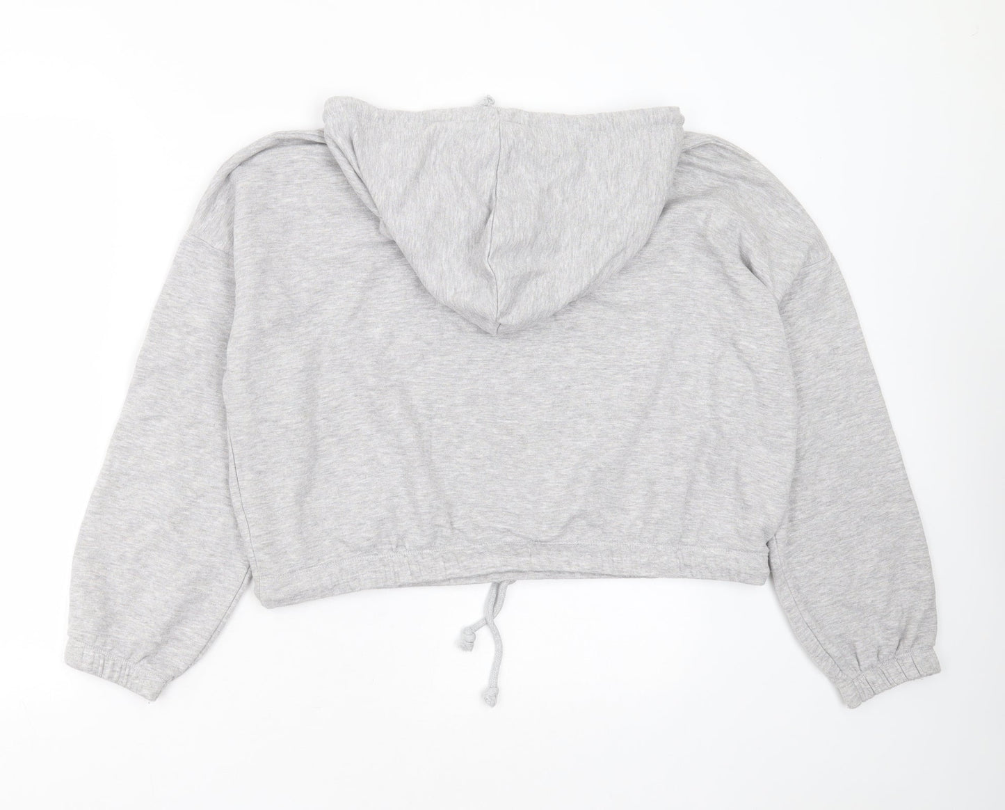 Primark Womens Grey  Polyester Pullover Hoodie Size S   - cropped