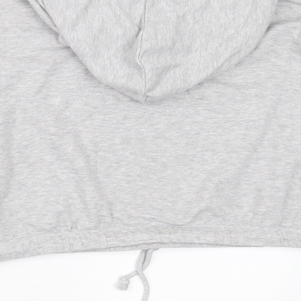 Primark Womens Grey  Polyester Pullover Hoodie Size S   - cropped