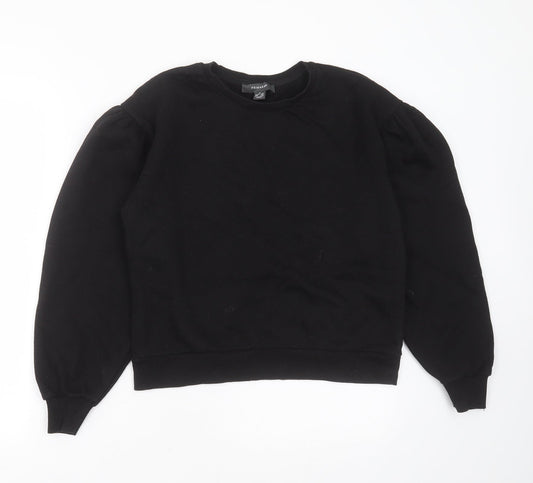 Primark Womens Black  Polyester Pullover Sweatshirt Size XS