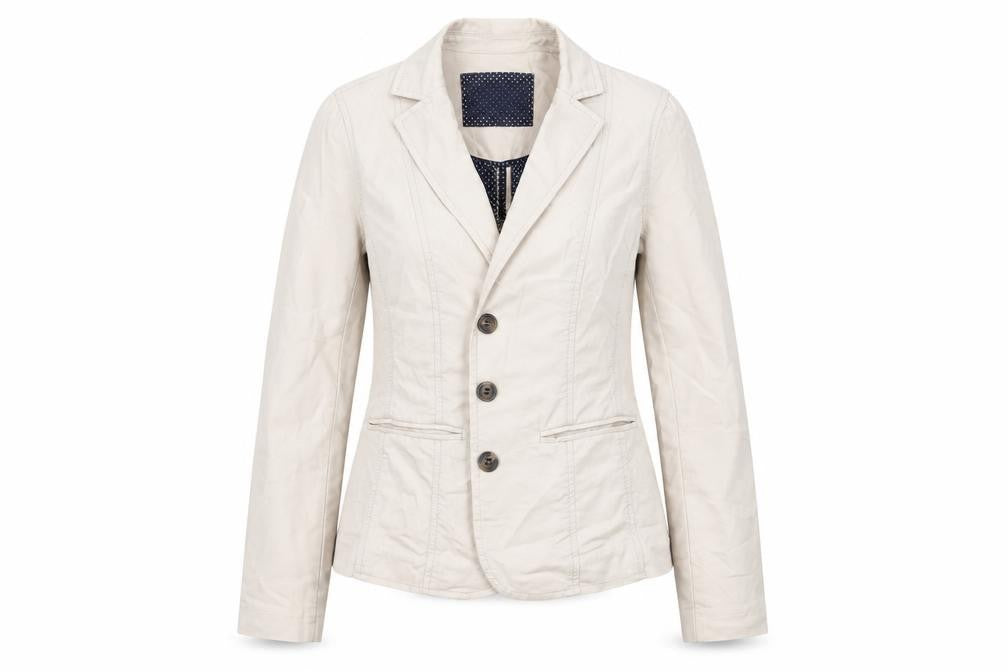 Maine New England Womens Beige Jacket Size 10 Button