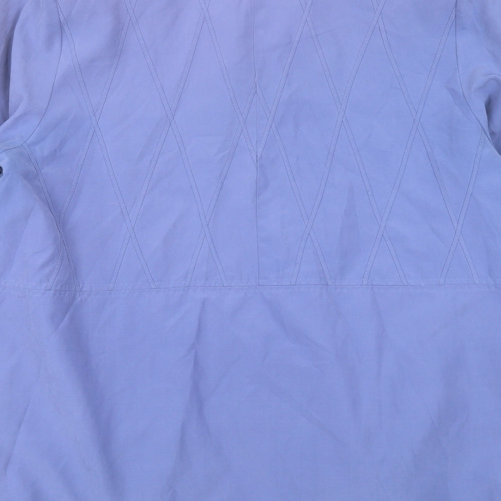 WISHWOOD Womens Blue Argyle/Diamond  Jacket  Size 18  Zip