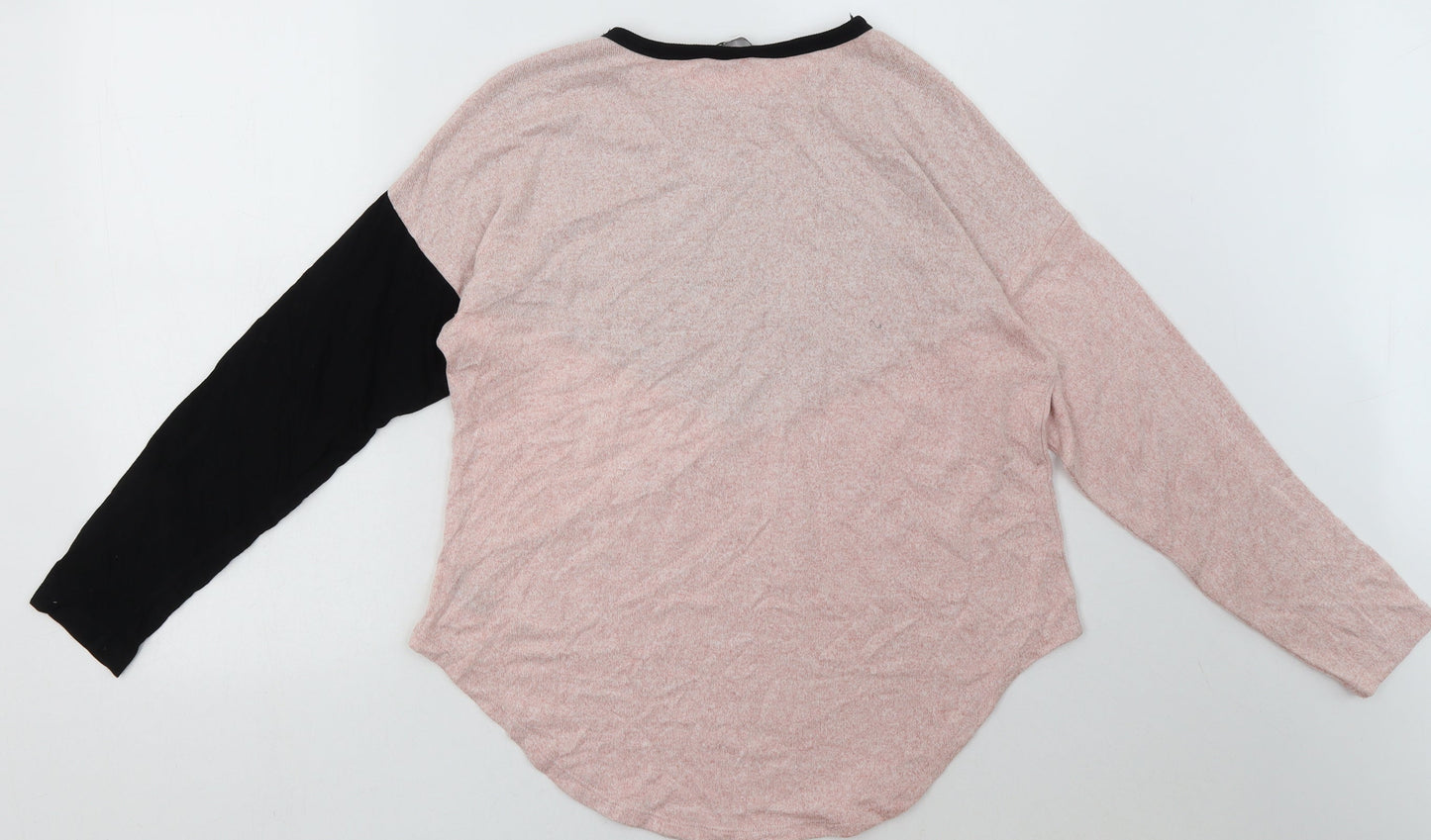 Select Womens Pink Plaid Polyester Pullover Sweatshirt Size M  Pullover
