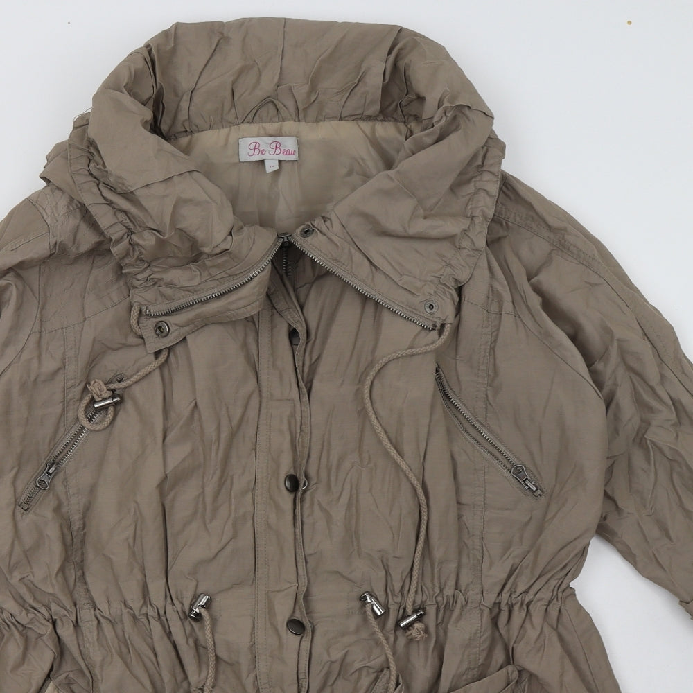 Be Beau Womens Brown   Jacket  Size 10  Zip