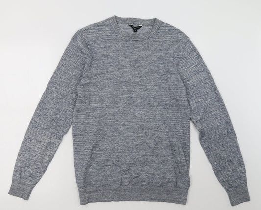 Peacocks Mens Blue  Cotton Pullover Sweatshirt Size S