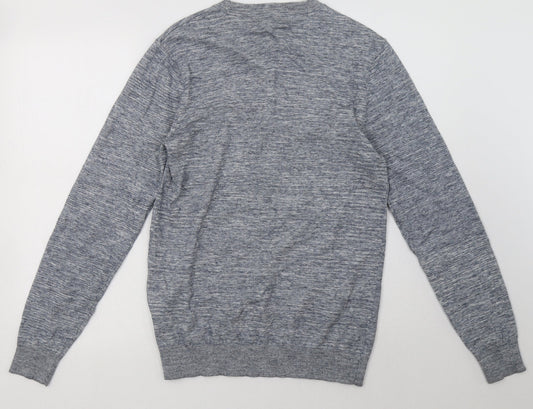 Peacocks Mens Blue  Cotton Pullover Sweatshirt Size S