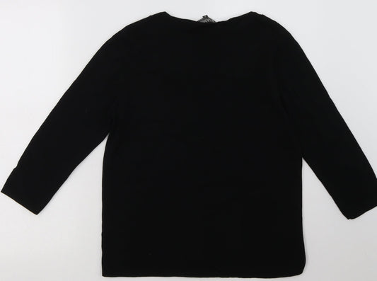 CASAMIA Womens Black  Nylon Pullover Sweatshirt Size M  Pullover