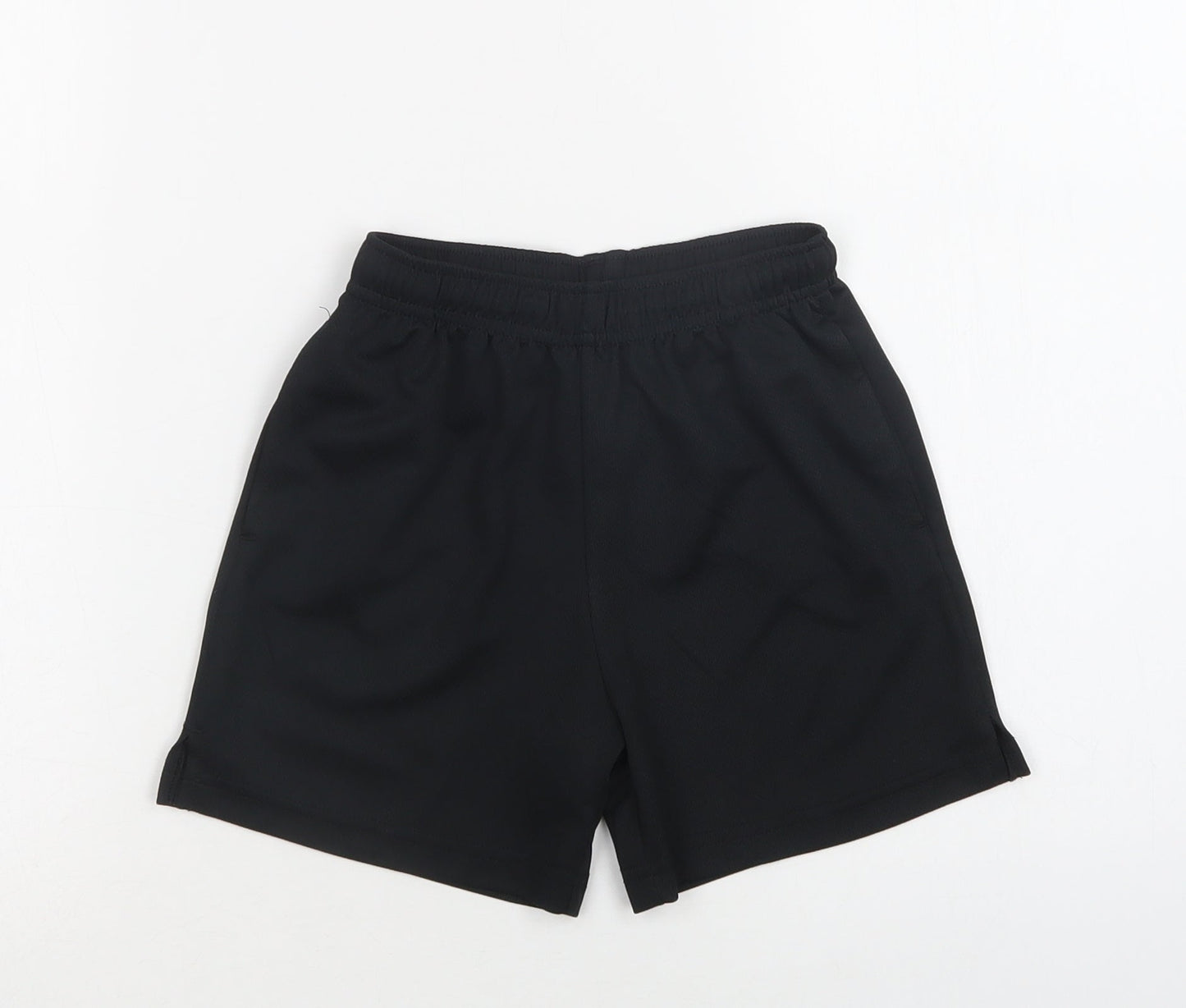 Next` Boys Black  Polyester Sweat Shorts Size 6 Years  Regular Drawstring - School Wear