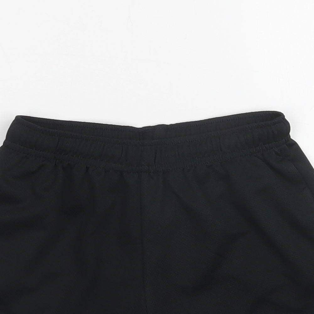 Next` Boys Black  Polyester Sweat Shorts Size 6 Years  Regular Drawstring - School Wear