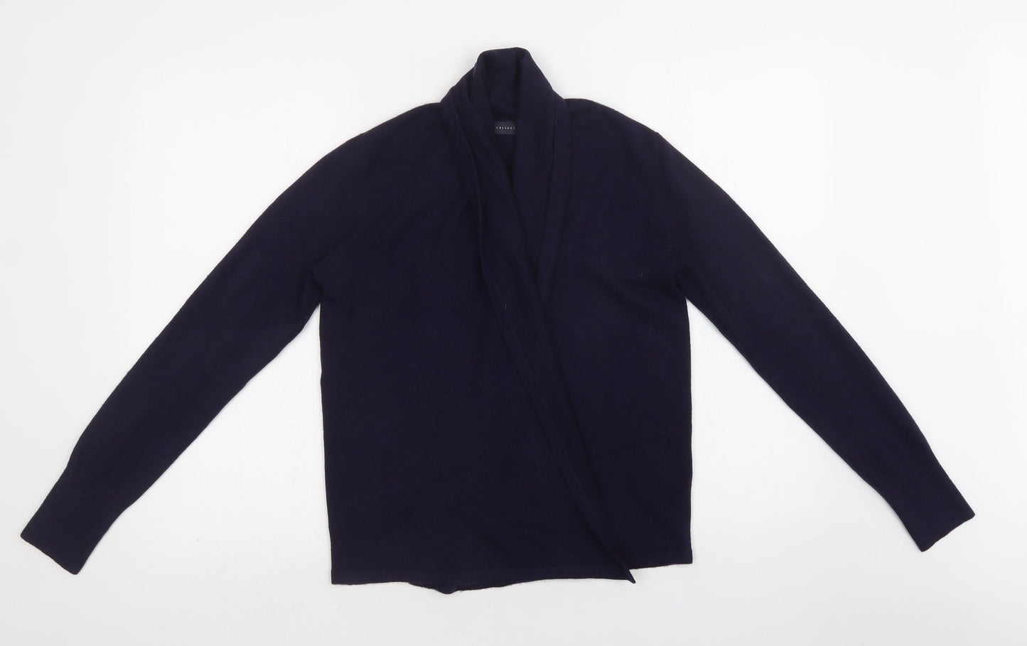 M&S Womens Purple Collared  Acrylic Cardigan Jumper Size S