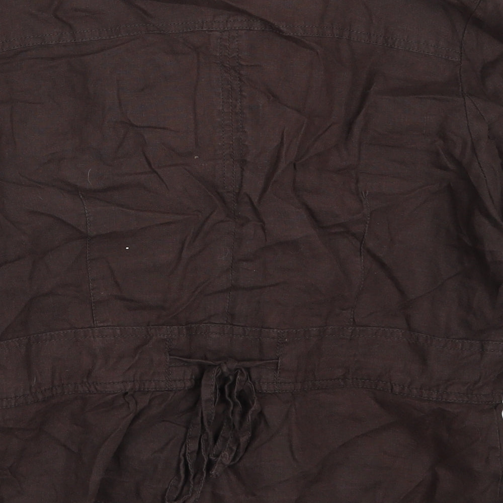 Debenhams Womens Brown   Jacket  Size 14  Button