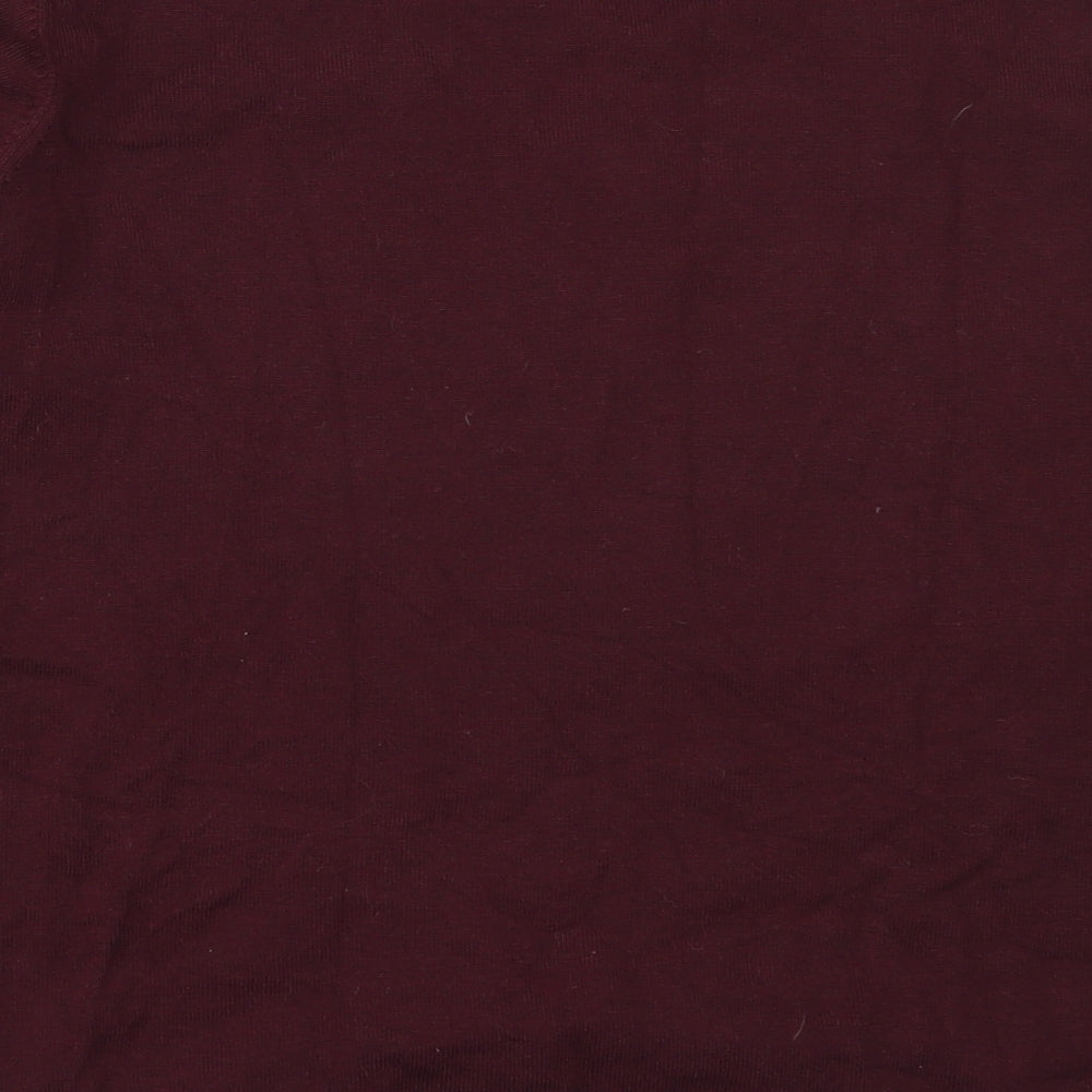 Matalan Womens Purple Round Neck  Viscose Pullover Jumper Size 14