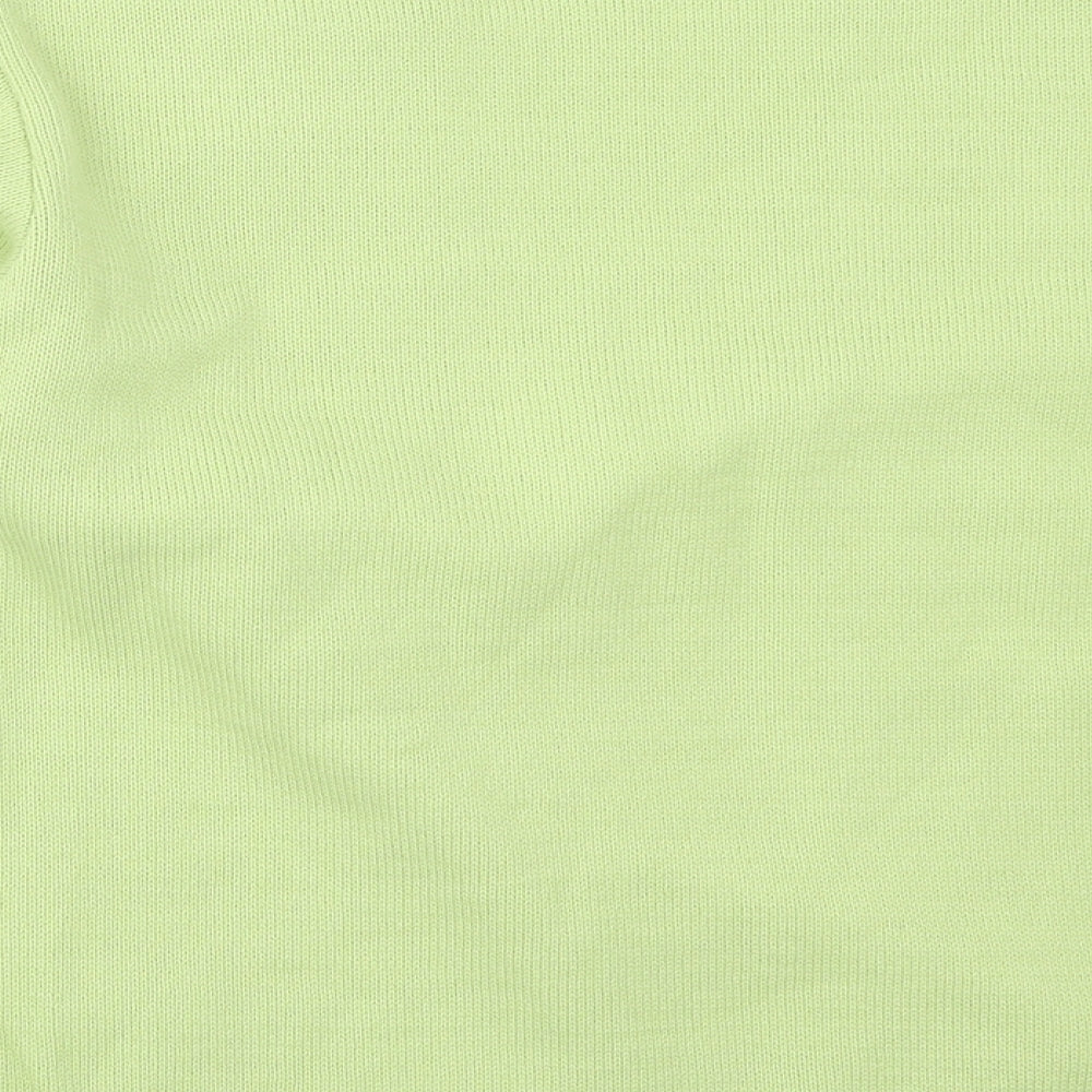 Florida Womens Green Round Neck  Acrylic Cardigan Jumper Size S