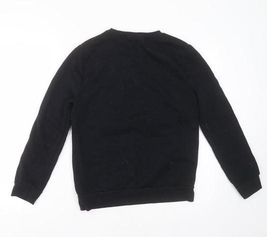 Primark Womens Black  Cotton Pullover Sweatshirt Size 2XS   - hogwarts
