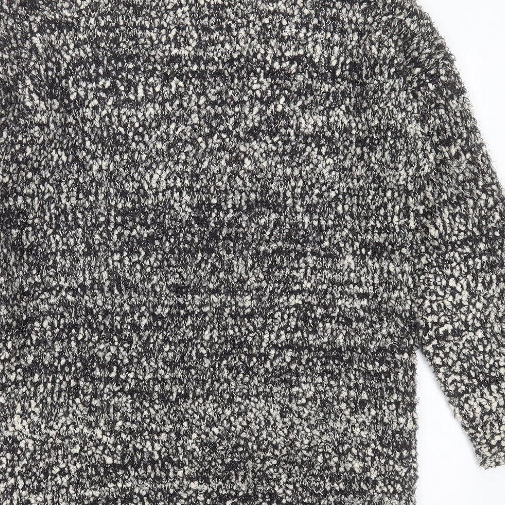 Matalan Womens Black V-Neck  Polyester Cardigan Jumper Size S