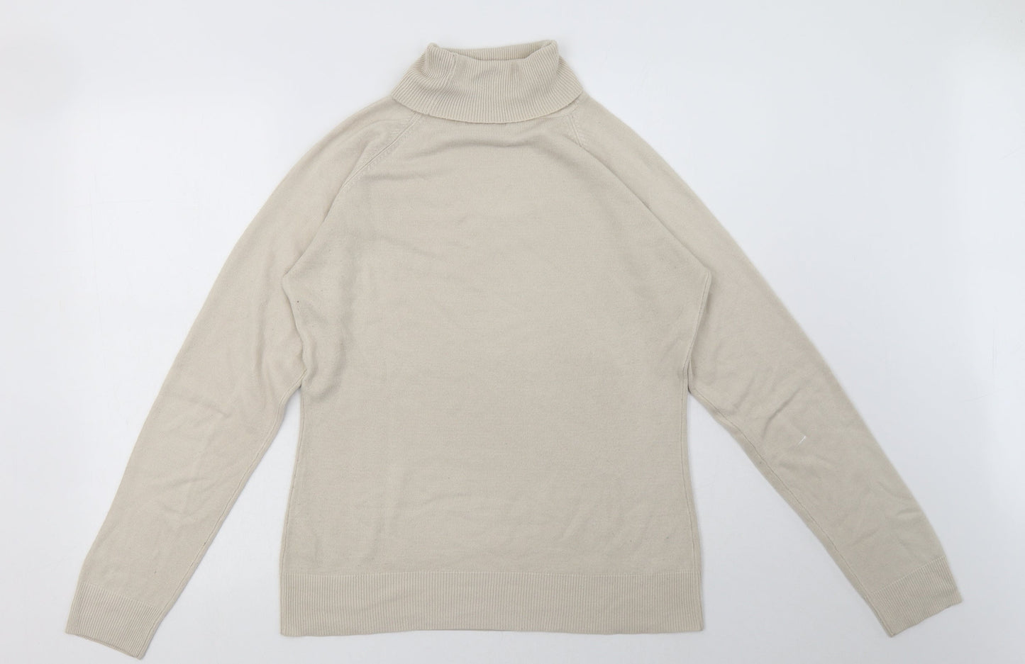 sainsburys Womens Beige  Acrylic Pullover Sweatshirt Size 14  Pullover