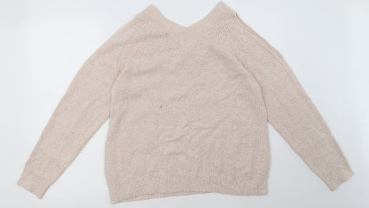 Dorothy Perkins Womens Pink  Acrylic Pullover Sweatshirt Size 14  Pullover