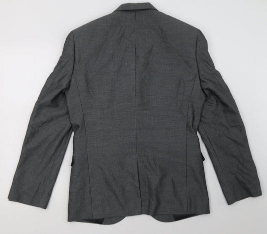 NEXT Mens Grey  Polyester Jacket Blazer Size 38