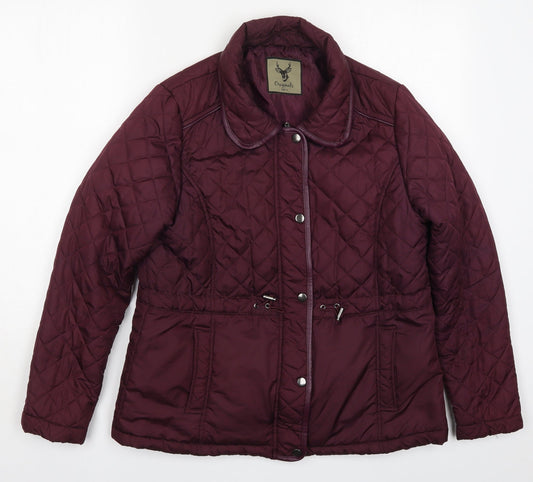 Originals Womens Purple   Quilted Coat Size 14  Zip