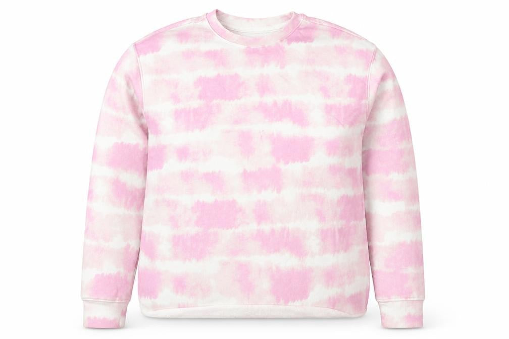 Primark Girls Pink  Cotton Pullover Sweatshirt Size 12-13 Years  Pullover - Tie Dye