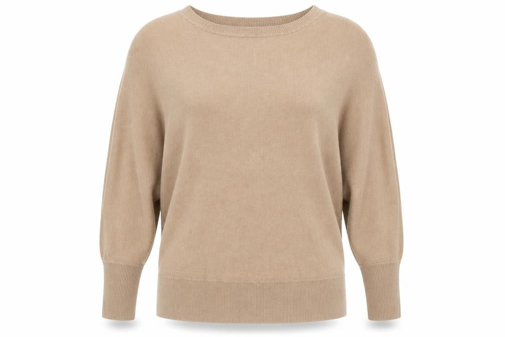 Marks and Spencer Womens Brown Round Neck  Acrylic Pullover Jumper Size 8