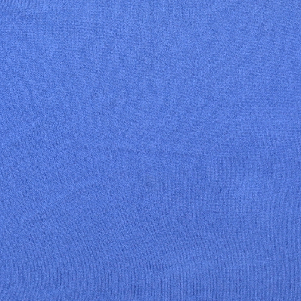 Vida Vi Womens Blue Round Neck  Acrylic Pullover Jumper Size XL