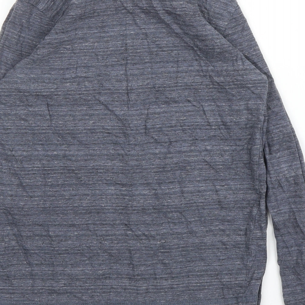 F&F Boys Blue  Cotton Basic T-Shirt Size 8 Years Round Neck