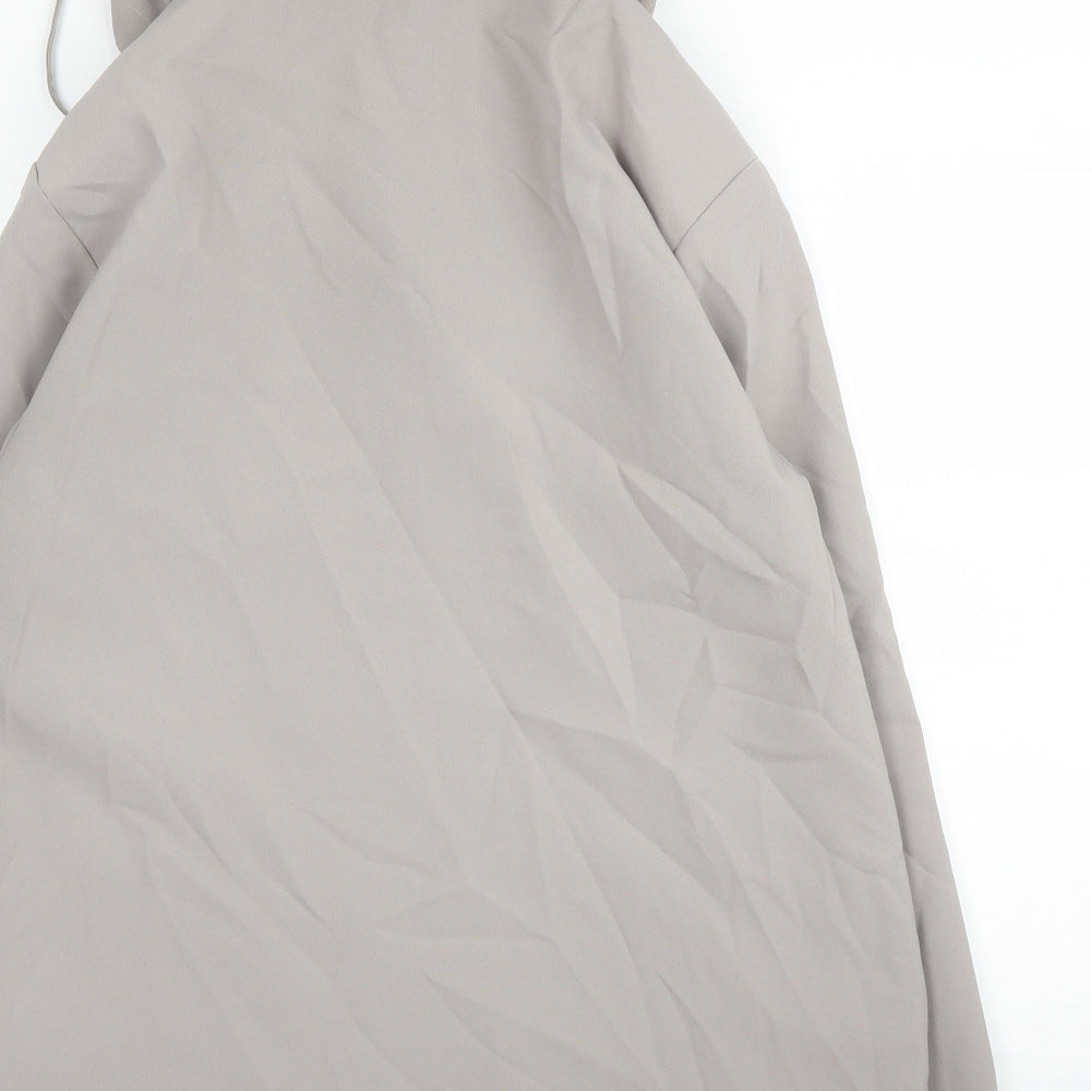 Finess Womens Beige   Overcoat Coat Size 14  Button