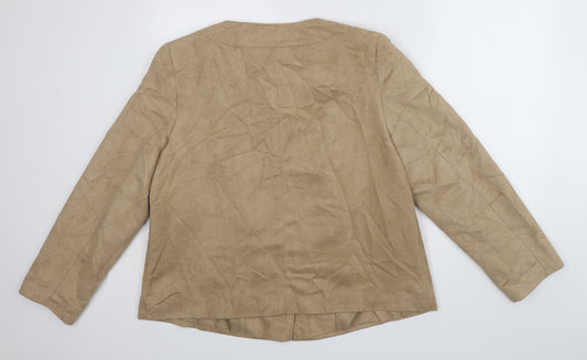 EWM Womens Brown   Jacket Coat Size 18  Button