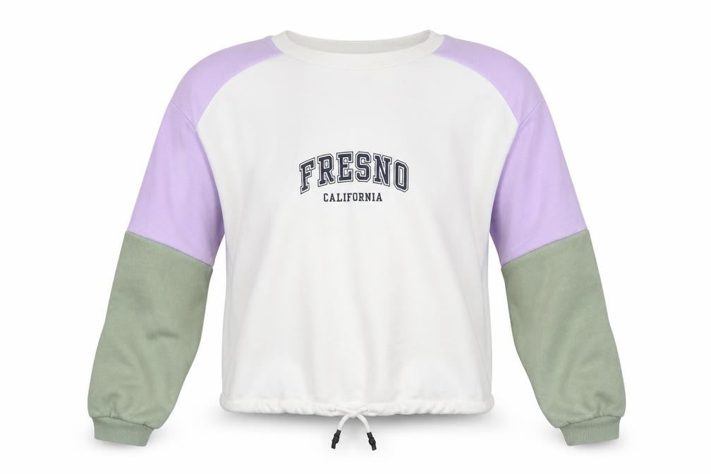 H&M Womens Multicoloured Colourblock Cotton Pullover Sweatshirt Size XS  Pullover - Fresno California