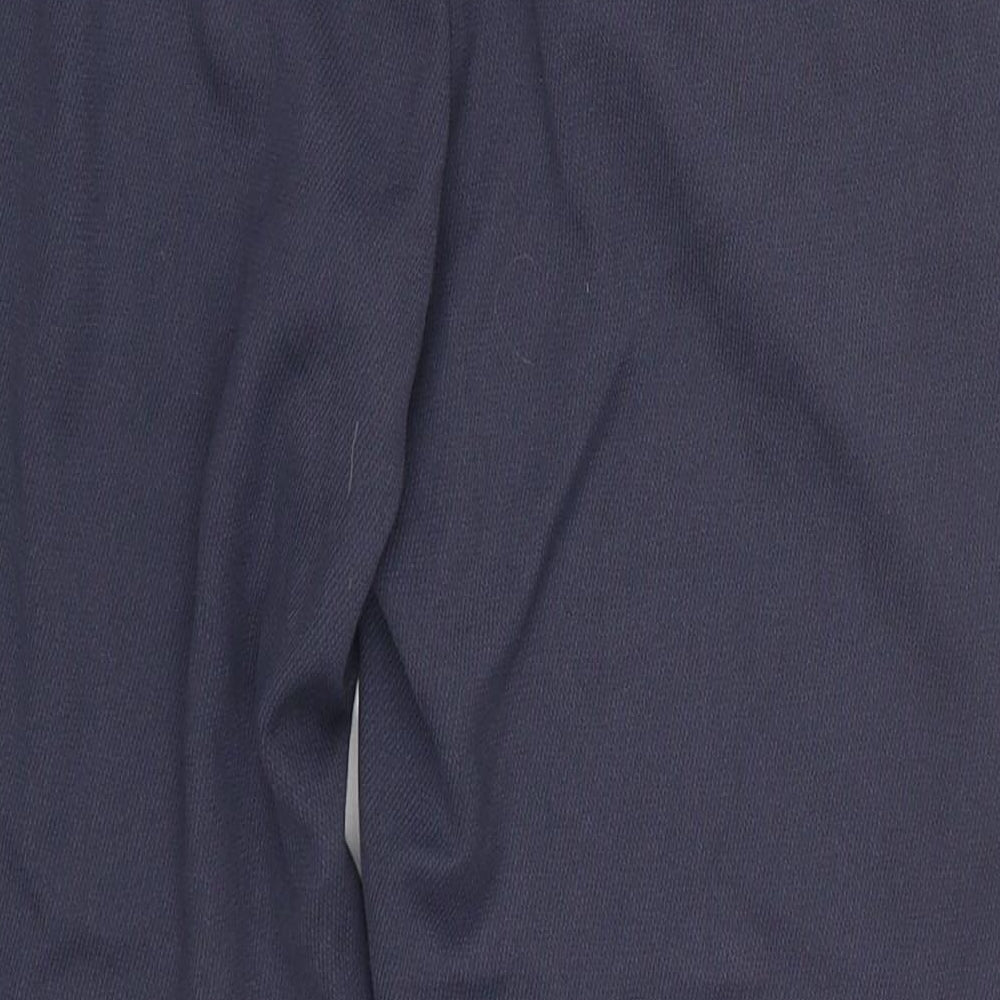 Preworn Womens Blue  Polyester Trousers  Size 10 L24 in Regular Hook & Eye