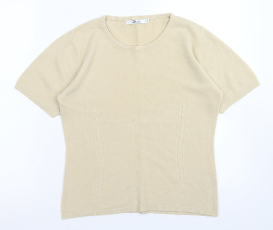 Mackays Womens Brown Crew Neck  Acrylic Pullover Jumper Size S