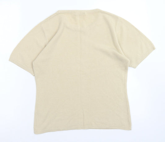 Mackays Womens Brown Crew Neck  Acrylic Pullover Jumper Size S